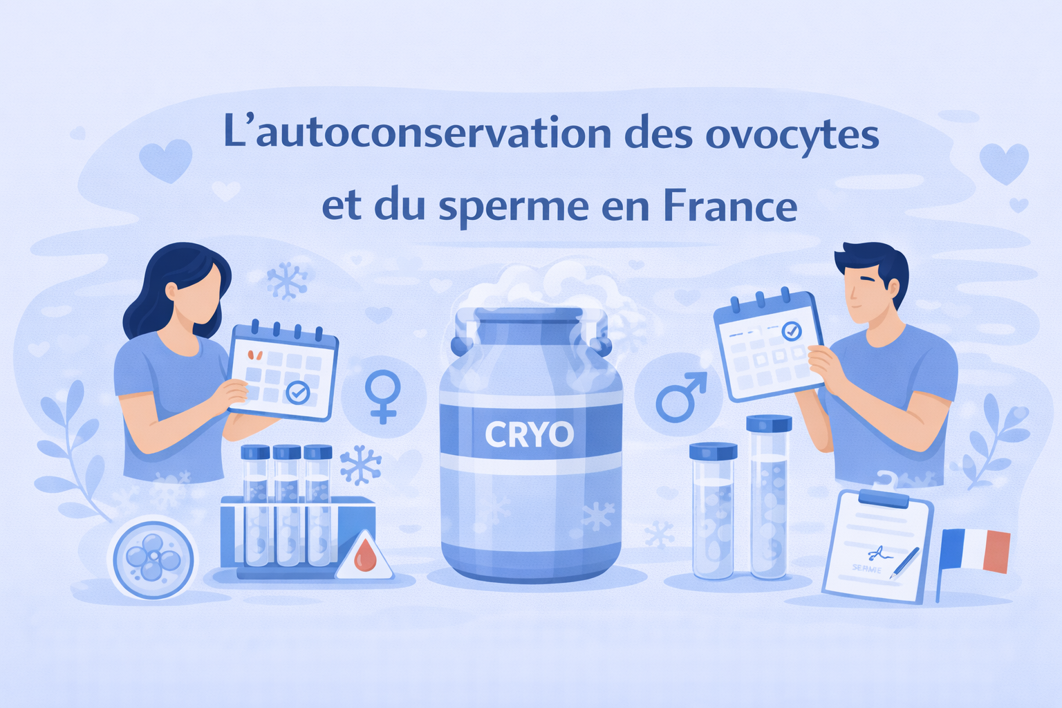 L’autoconservation des ovocytes et du sperme en France