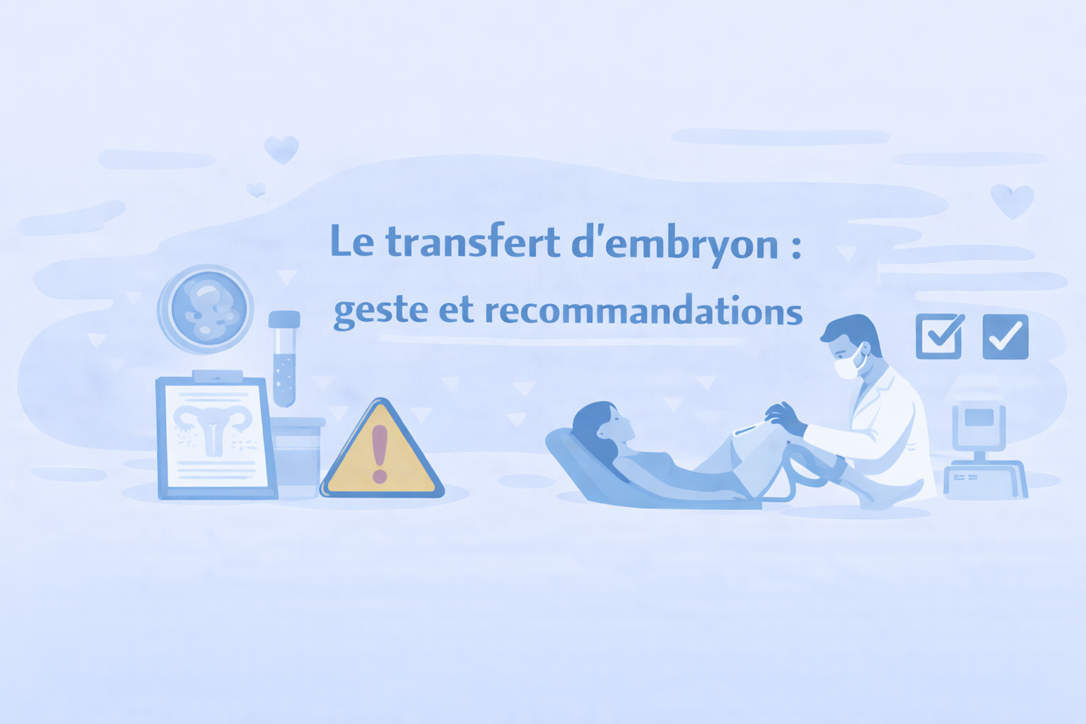 Le transfert d’embryon  : geste et recommendations