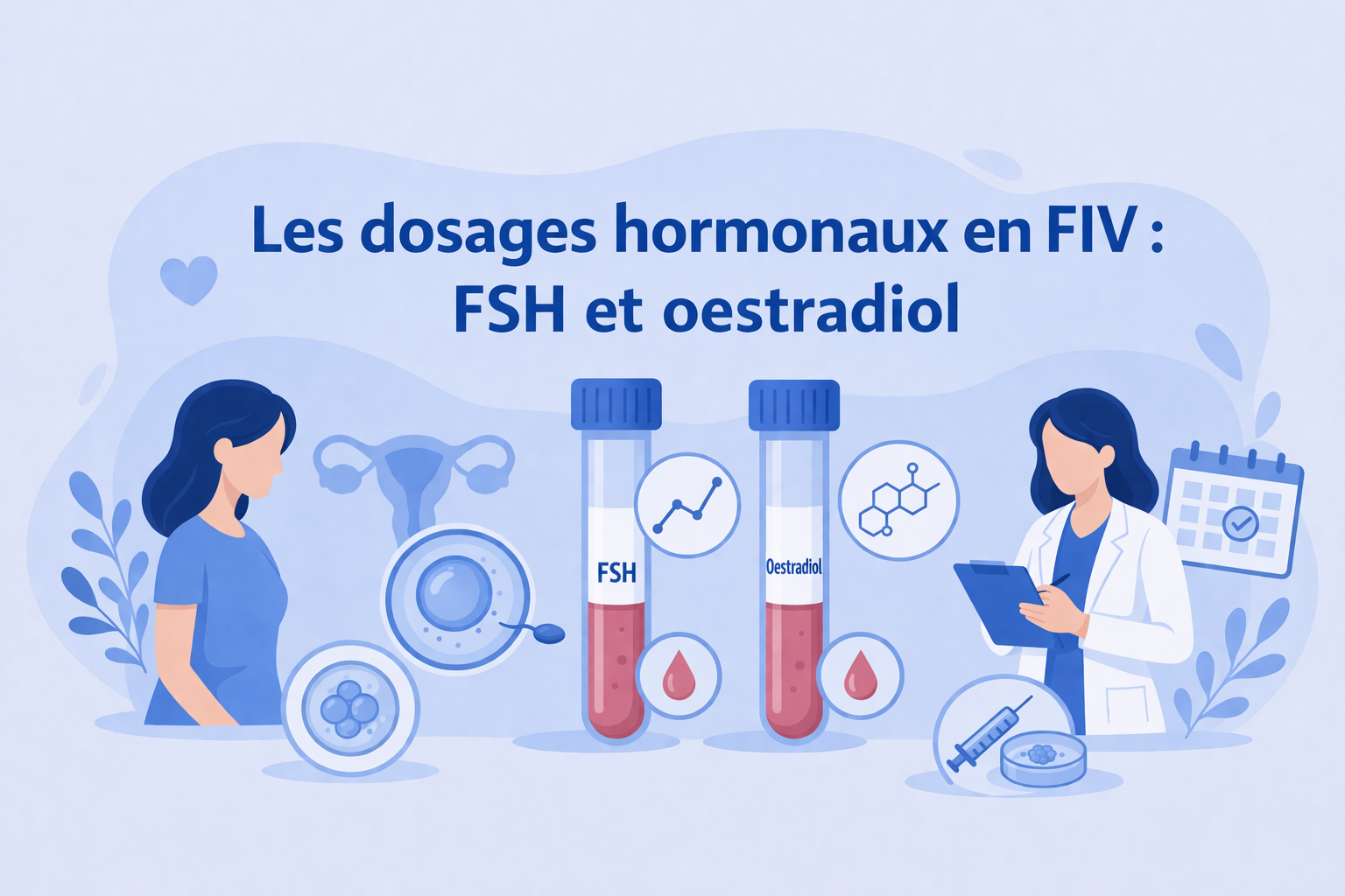 Les dosages hormonaux en FIV : FSH et oestradiol